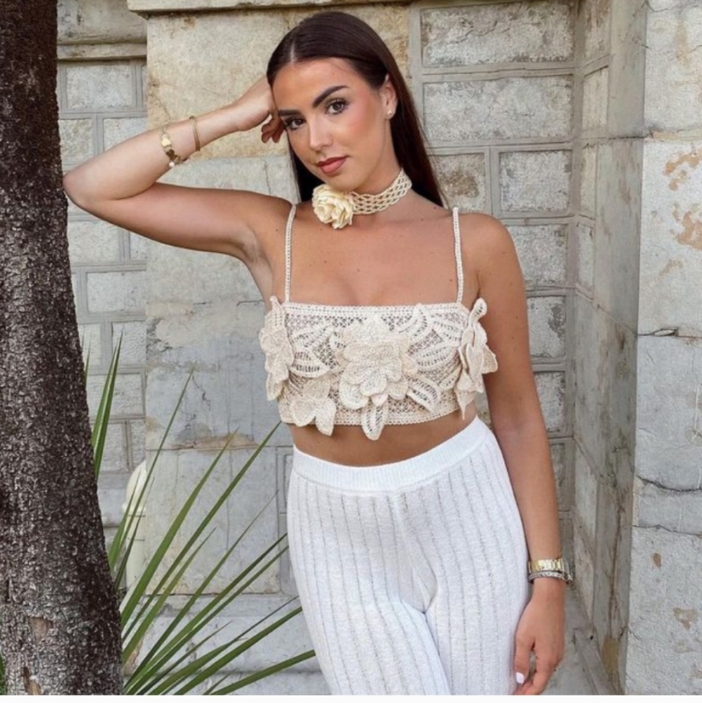 Zara Crochet crop top
